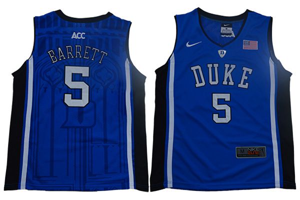 Youth Duke Blue Devils #5 Barrett Blue Nike NBA NCAA Jerseys->ncaa teams->NCAA Jersey